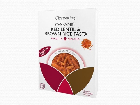Bio gluténmentes vörös lencse és barna rizs tészta - Fusilli