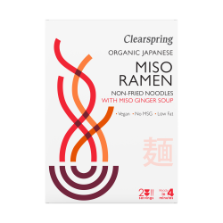 Bio japán miso ramen tészták miso gyömbér levessel Bio japán miso ramen tészták miso gyömbér levessel