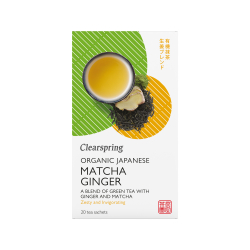 Bio Japán Matcha Gyömbér zöld teakeverék - 20db filter Bio Japán Matcha Gyömbér zöld teakeverék - 20db filter