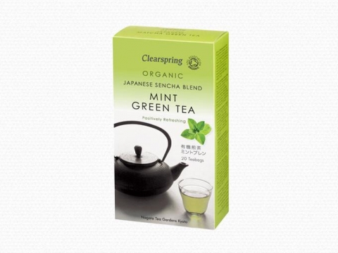 Bio mentás zöld tea - 20db teafilter